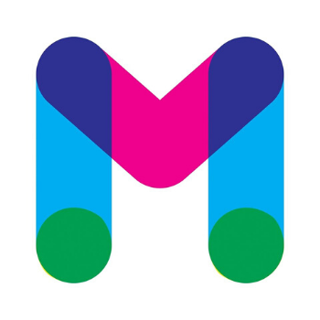 Colorful M representing the MacDowell logo