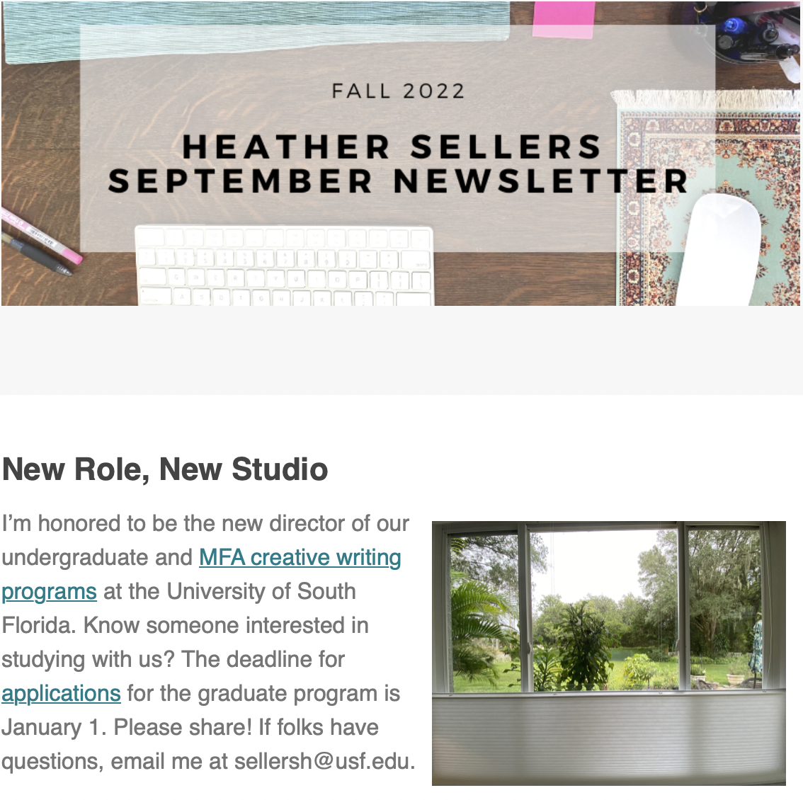 Heather's September 2022 Newsletter